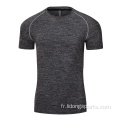 Men Gym T-shirt de fitness sec rapide